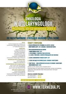 onkologia w otolaryngologii, konferencja poznan