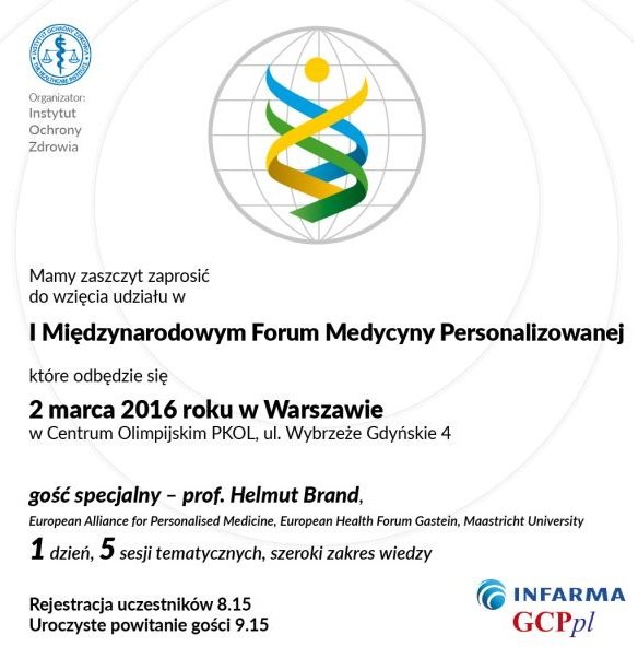 międzynarodowe forum medycyny personalizowanej 2016