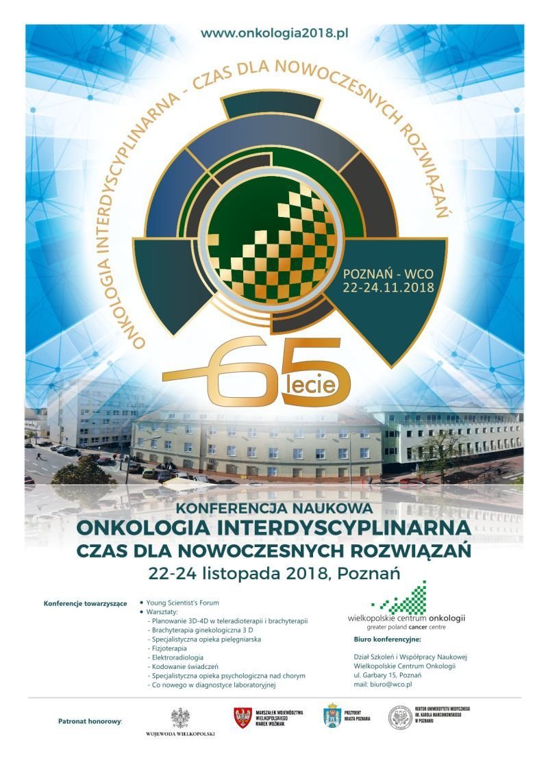 65 lat WCO, konferencja naukowa onkologia interdyscyplinarna 