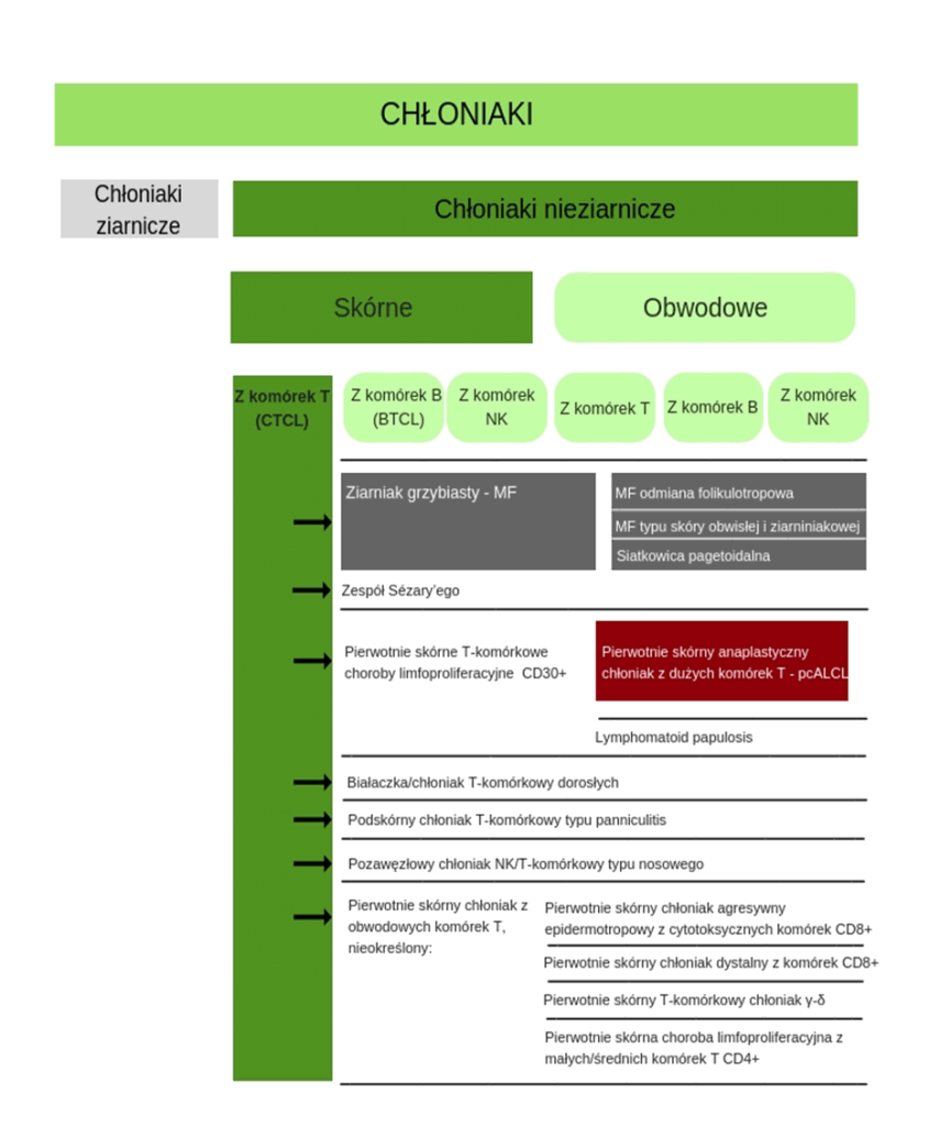 Chłoniak Skórny T-komórkowy - Zwrotnikraka.pl